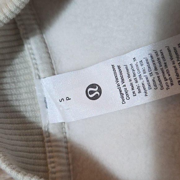 Lululemon Heavyweight Fleece Oversized Pullover *Bone Size Small 2025 - Picture 7 of 16